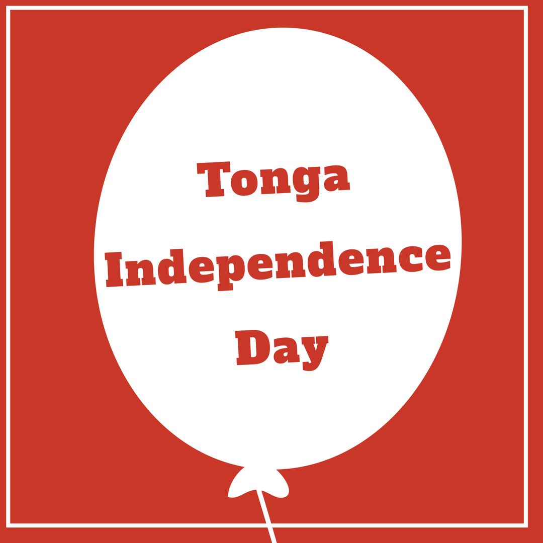 Tonga Independence Day Celebration Graphic Design