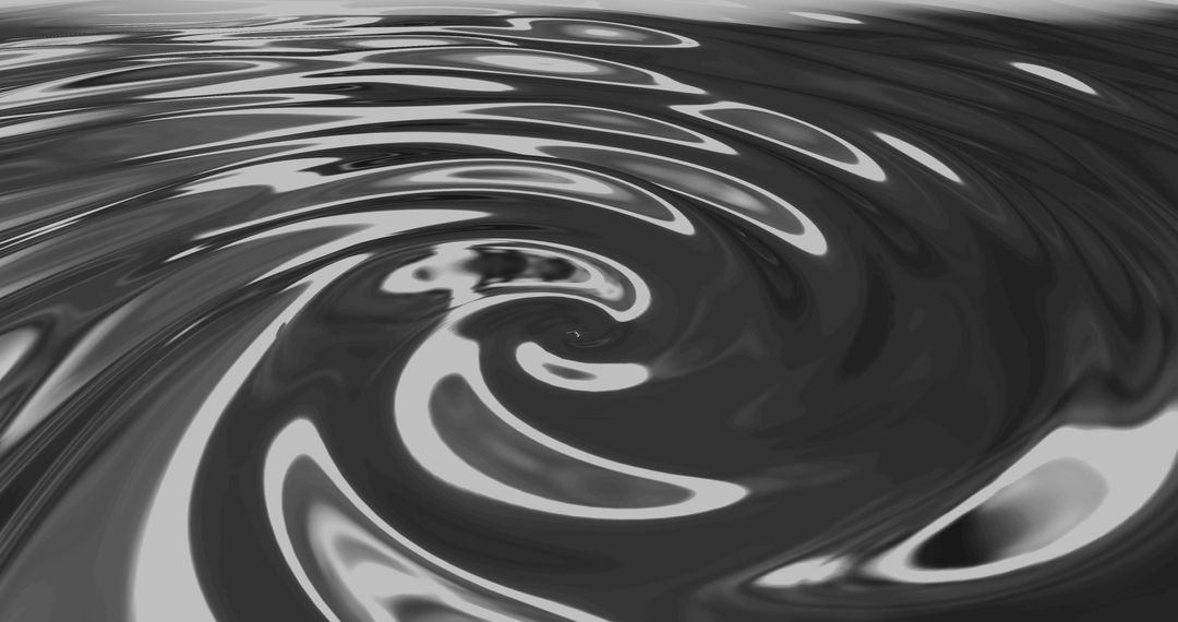 Futuristic Metallic Liquid Swirl in Mesmerizing Motion