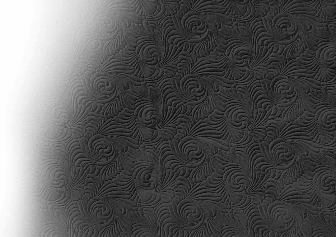 Black Embossed Wallpaper Texture on Transparent Background