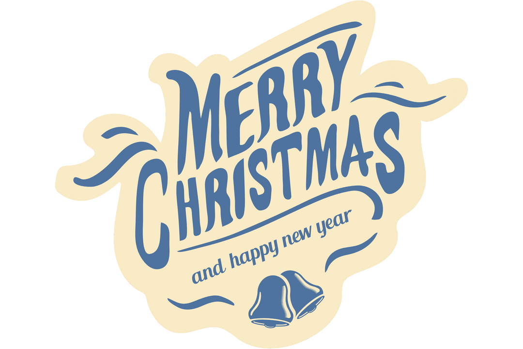 Merry Christmas and Happy New Year Illustration Transparent
