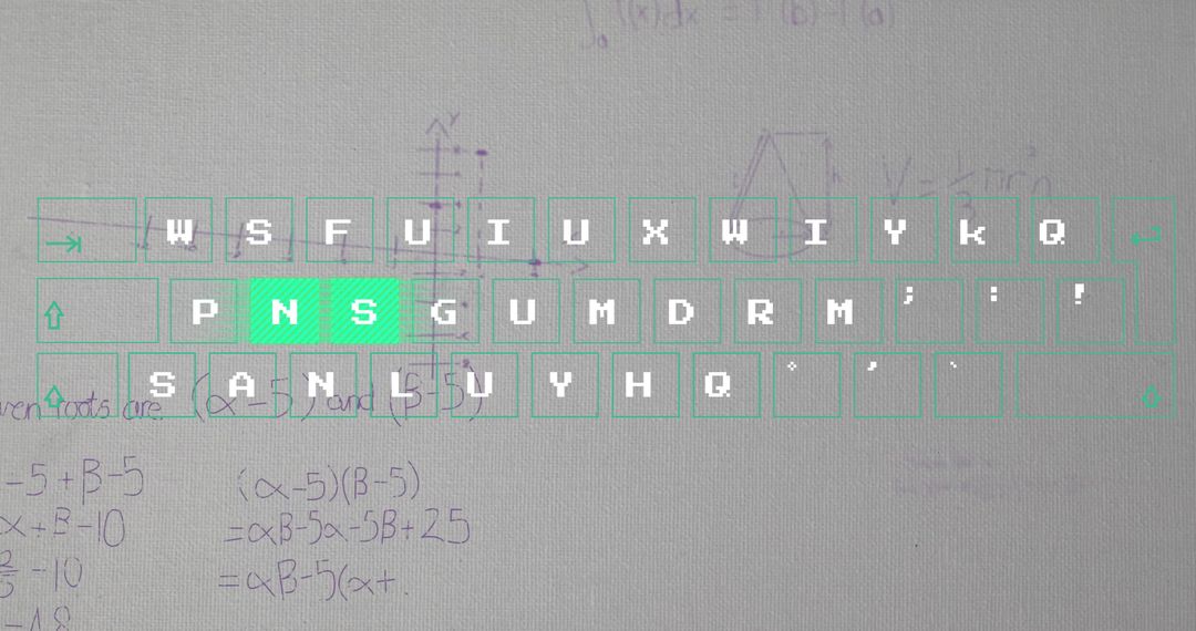 Data Processing Overlaying Mathematical Formulae on Digital Screen - Free Images, Stock Photos and Pictures on Pikwizard.com