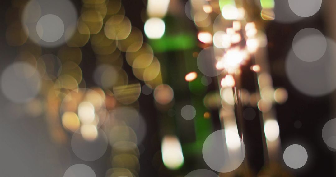 Vibrant Celebration Sparkler with Glowing Bokeh Lights