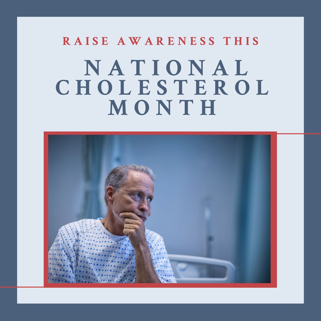 Middle-Aged Patient Contemplating Cholesterol Awareness Month