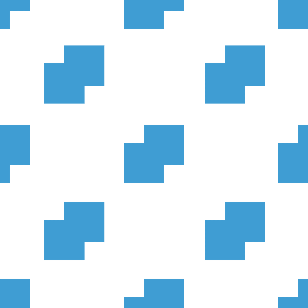 Blue Pixelated Pattern with Transparent Background Vector
