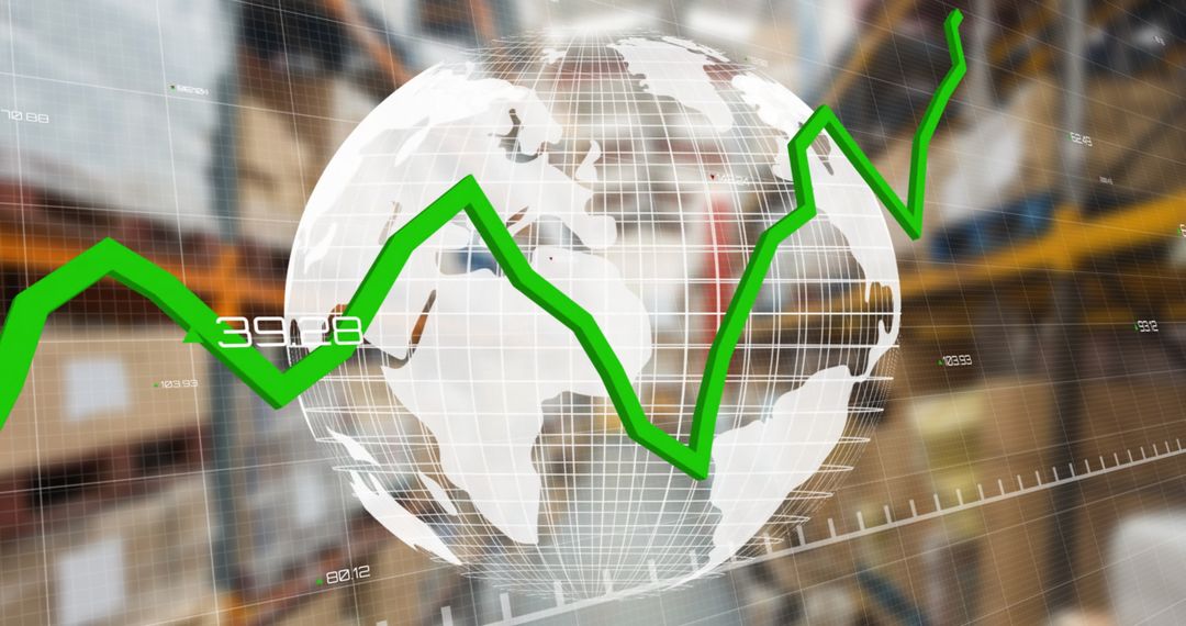 Global Financial Data with Dynamic Bar Graphs and World Map