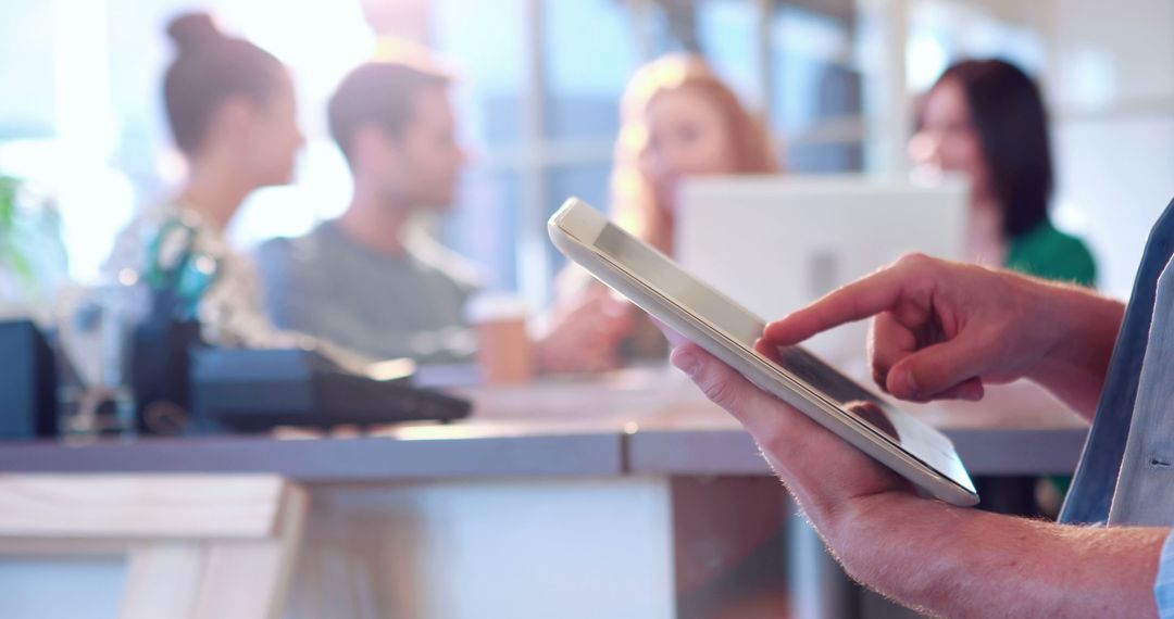 Business Team Collaboration with Digital Tablet in Office Environment