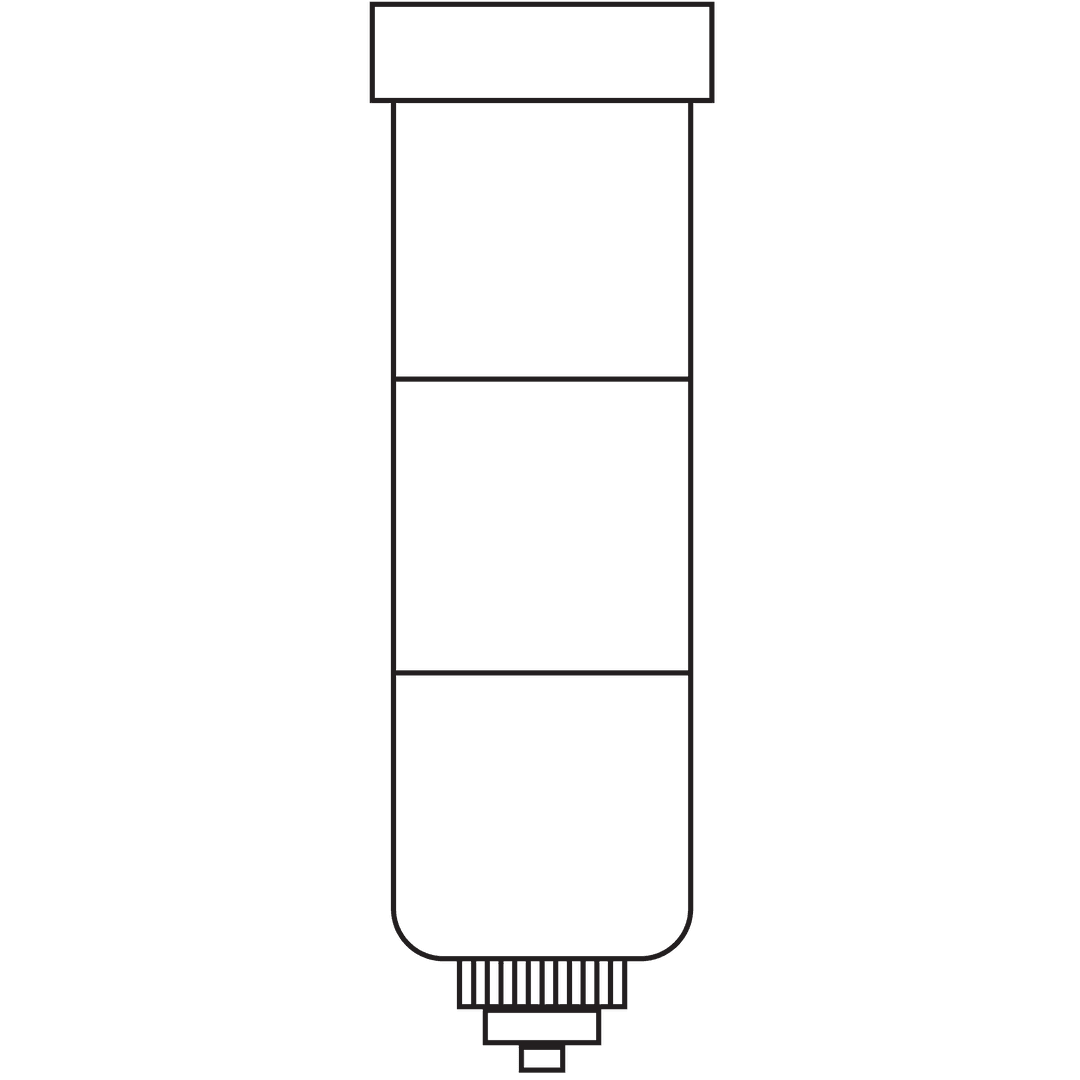 Transparent Minimalist Squeezable Tube Container on Transparent Background
