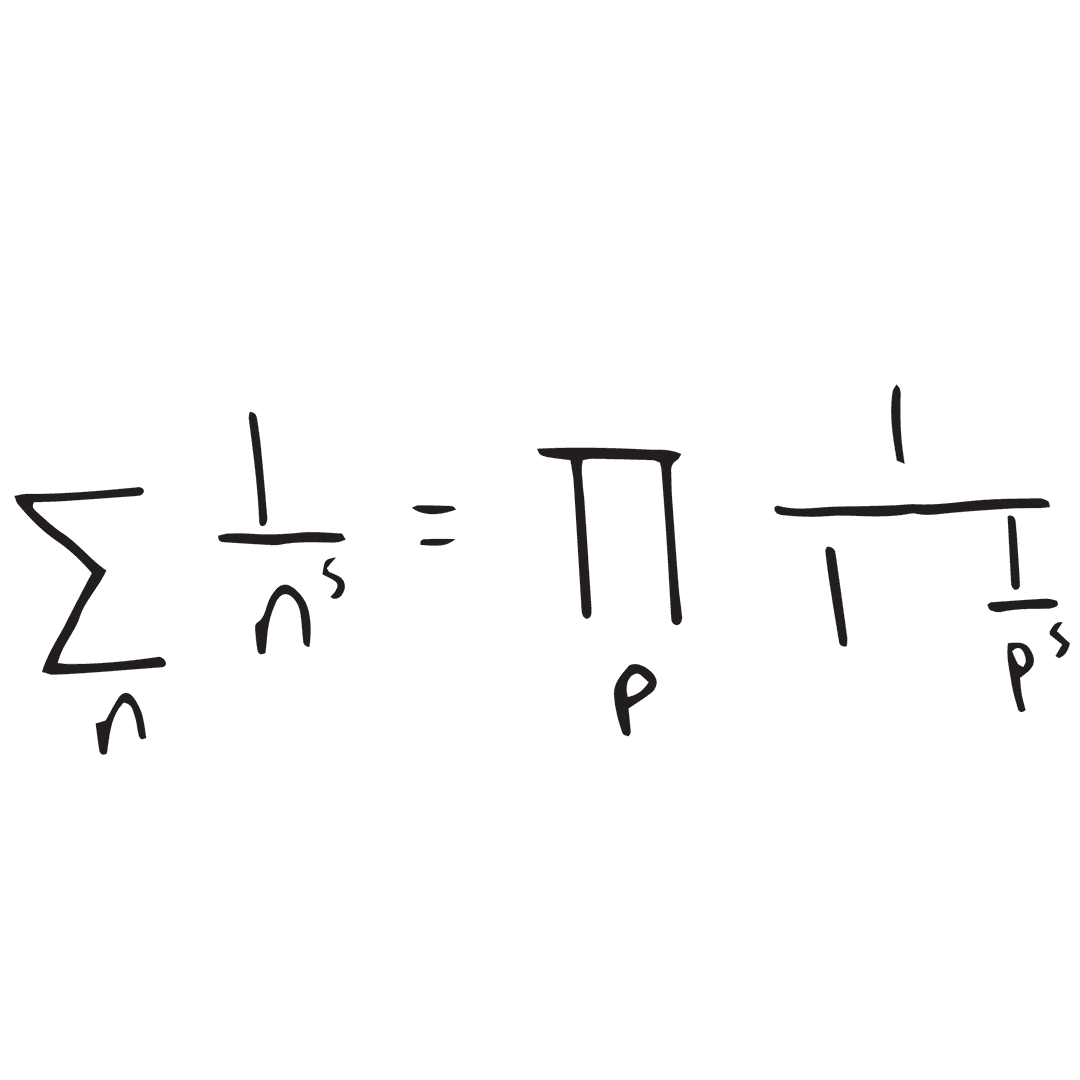 Mathematical Formula in Digital Vector on Transparent Background