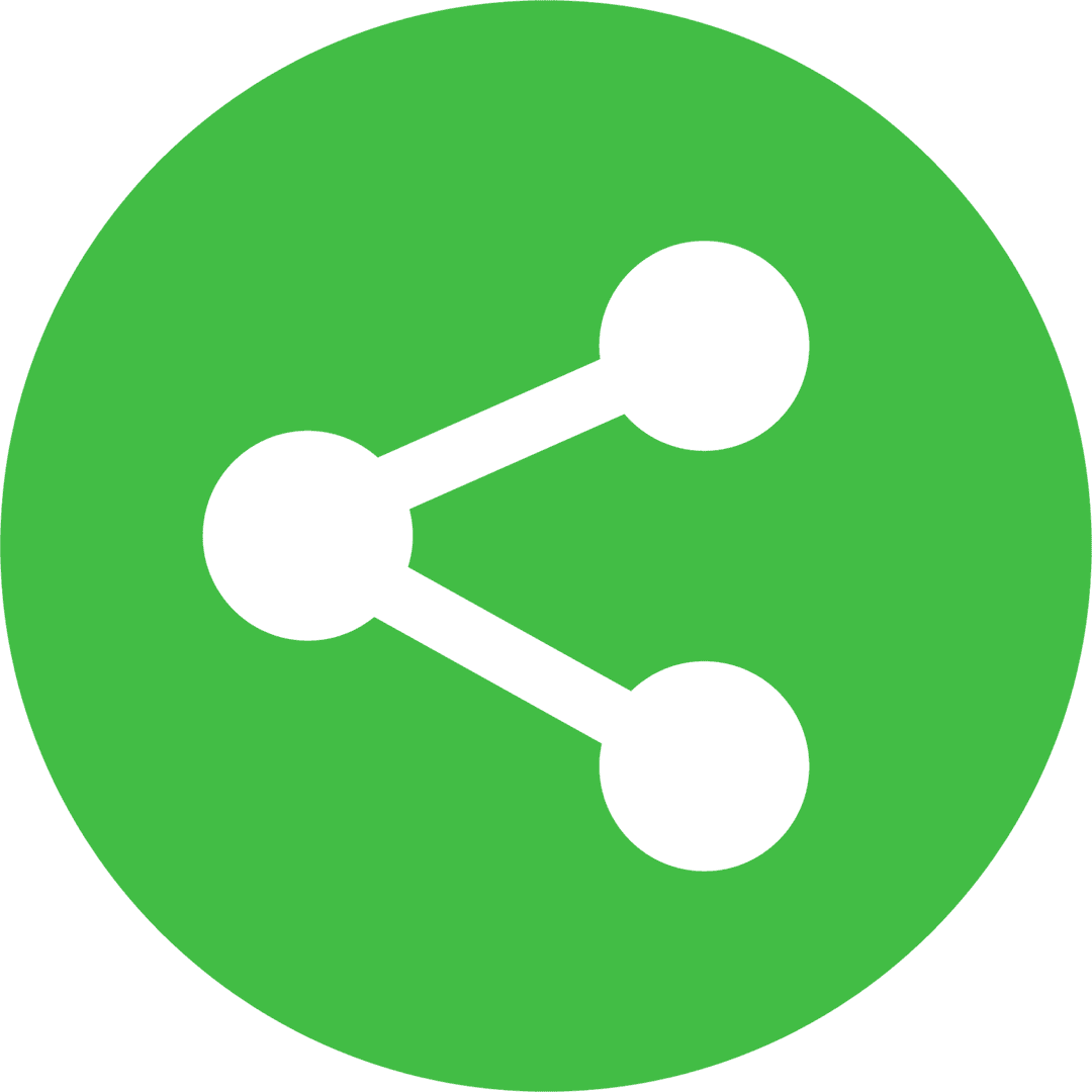 Transparent Vector Share Symbol for Network Connectivity
