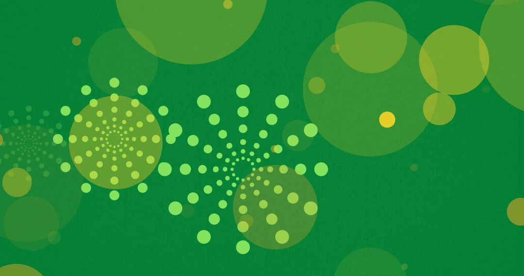 Abstract Green Fireworks and Bokeh Background for Celebrations