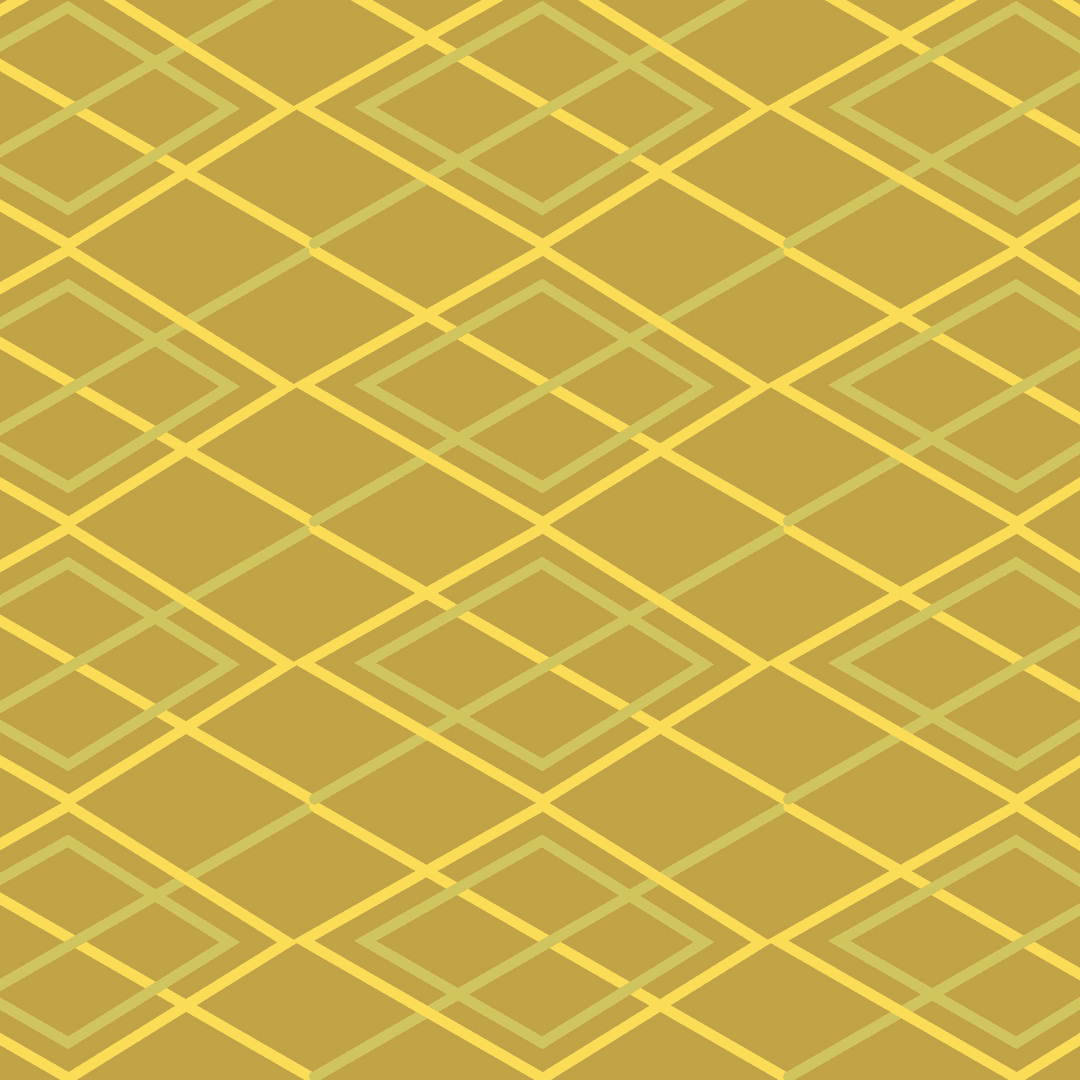 Seamless Yellow Rhombus Geometric Transparent Pattern