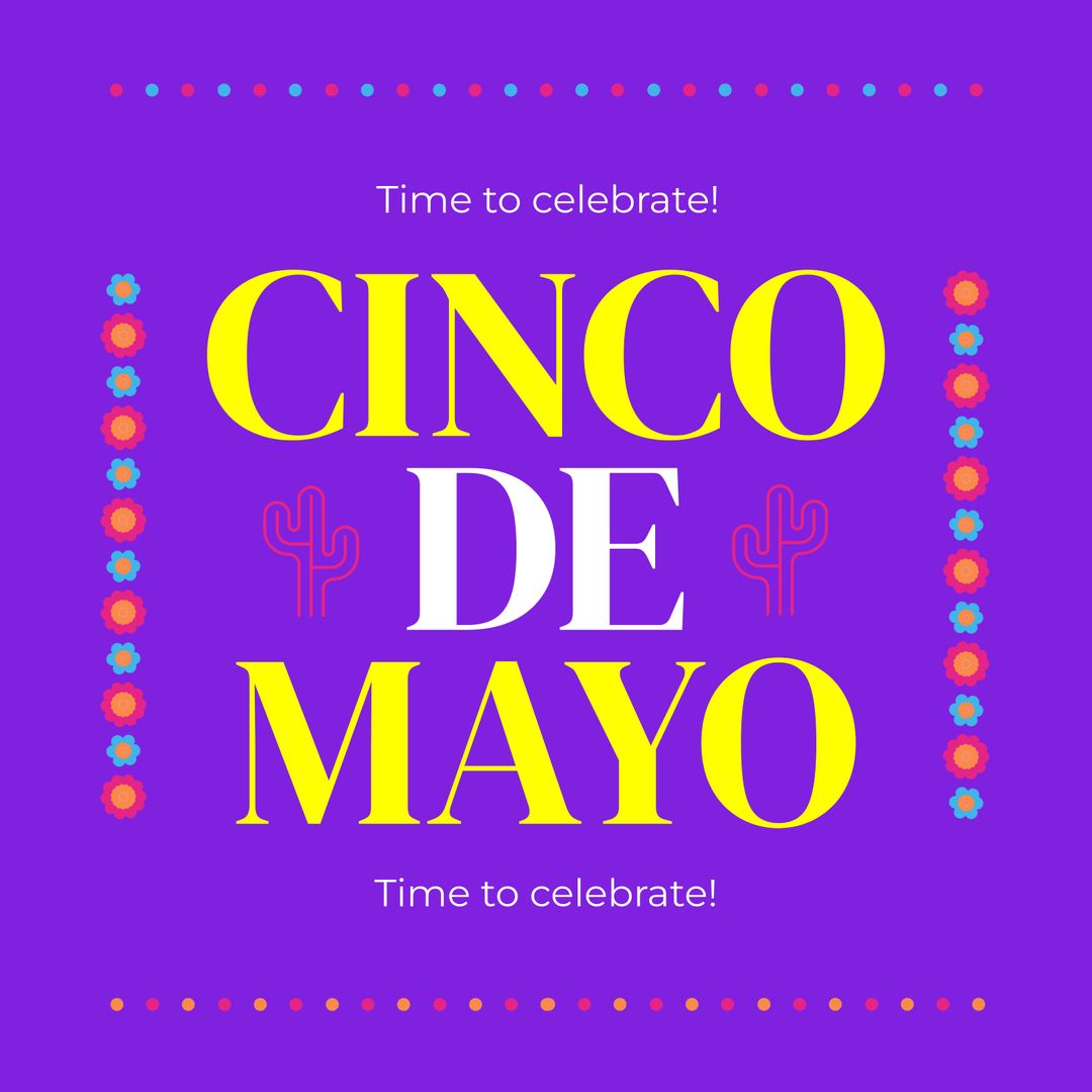 Cinco de Mayo Celebration Announcement with Colorful Design