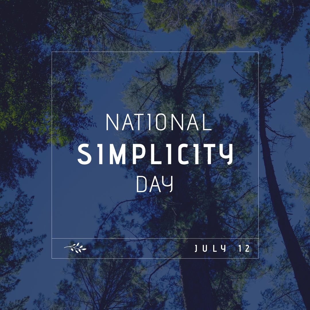National Simplicity Day Celebrated Among Majestic Forest Trees