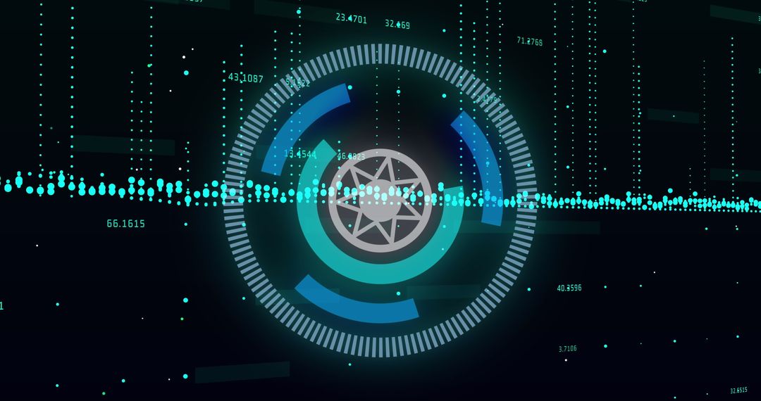 Digital Data Analysis with Geometric Interface - Free Images, Stock Photos and Pictures on Pikwizard.com