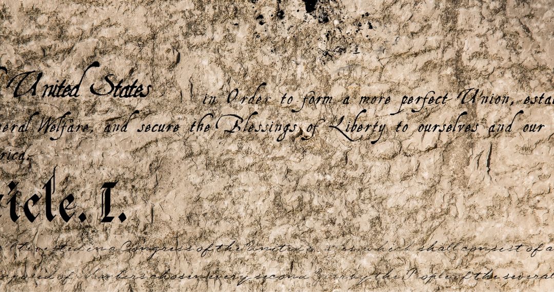 Old Parchment Document with Classic Script and Global Symbols