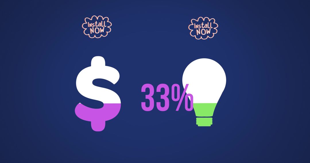 Digital Finance and Innovation Illustration with Install Now