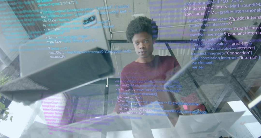 Businessperson Analyzing Data in Modern Office