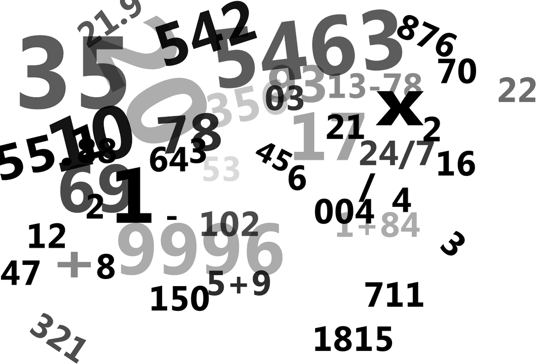 floating numbers on transparent background - Download Free Stock Images Pikwizard.com