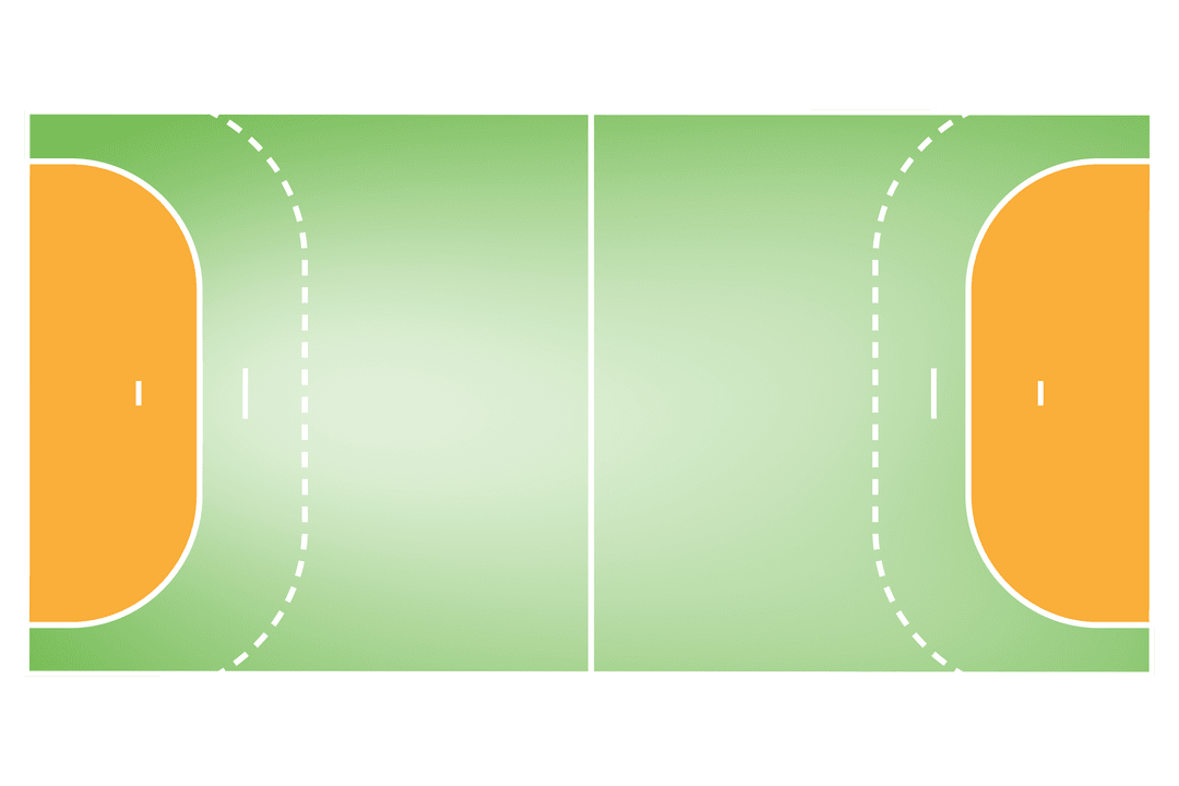 Soccer Field Illustration on Transparent Background