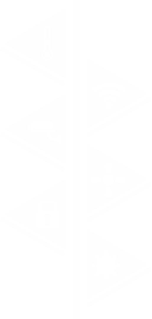 Access and Wi-Fi Triangle Icons on Transparent Vector Background