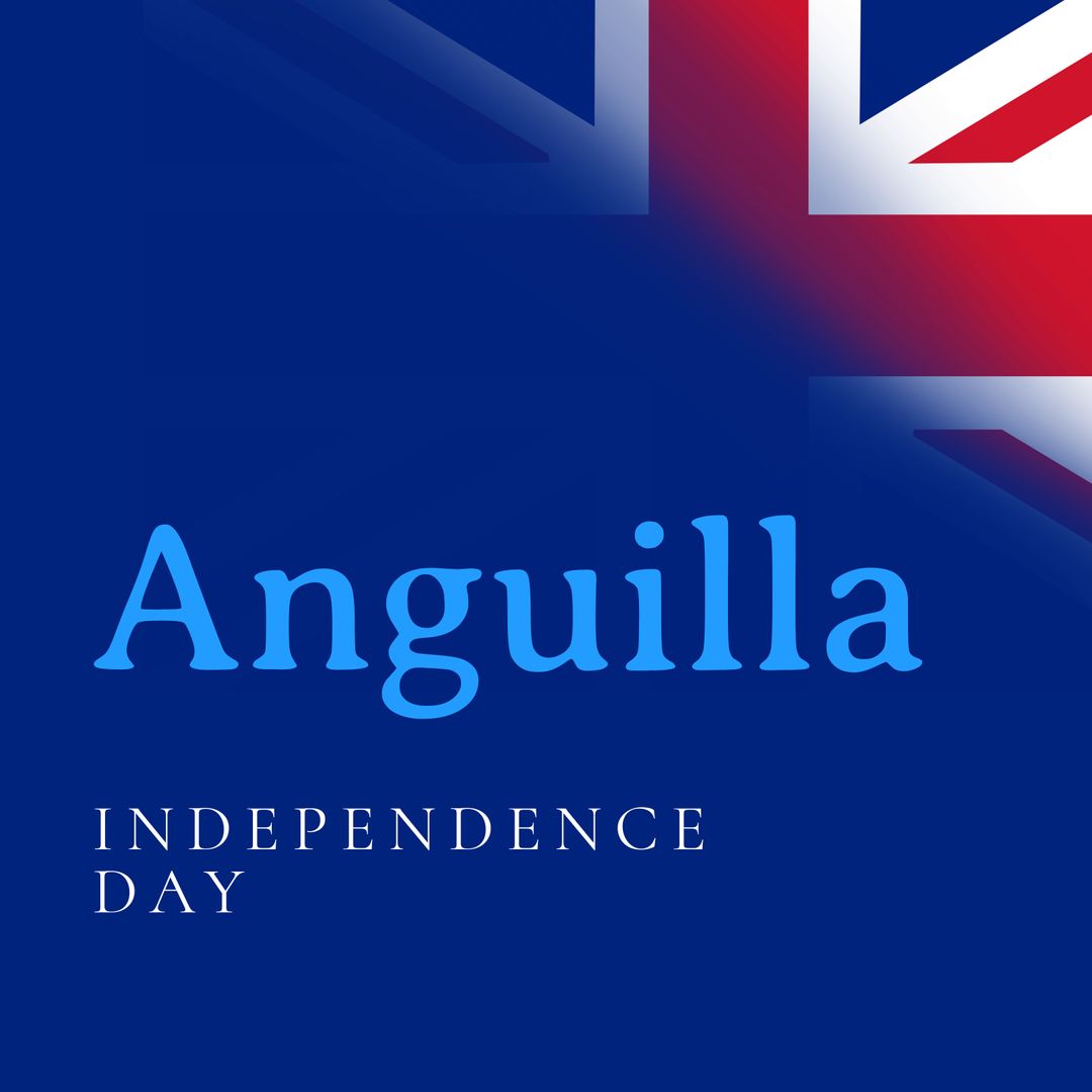Anguilla Independence Day Flag Design with Union Jack