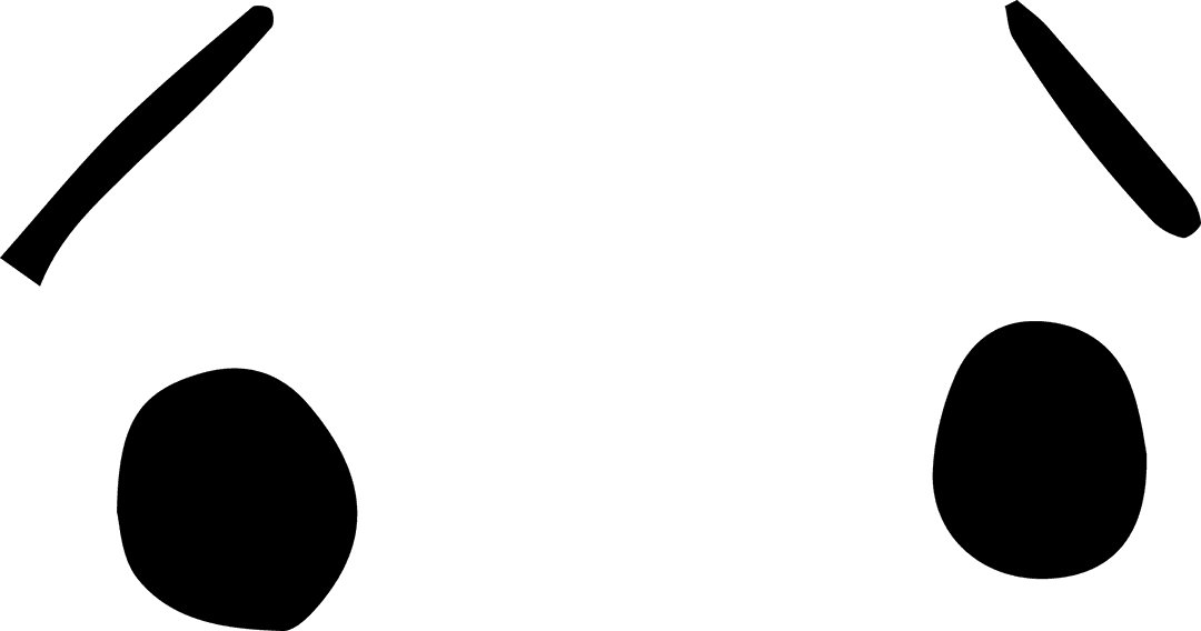 Transparent Digital Dot Eyes with Worried Eyebrows Illustration