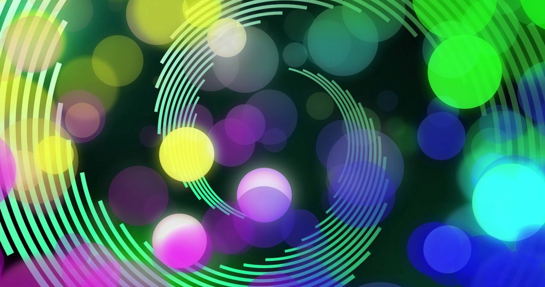 Vibrant Geometric Abstract with Colorful Motion and Energy