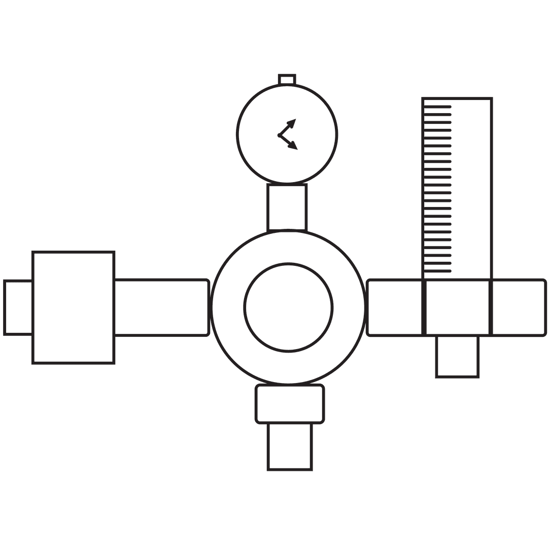 Digital Abstract Shape Illustration on Transparent Background