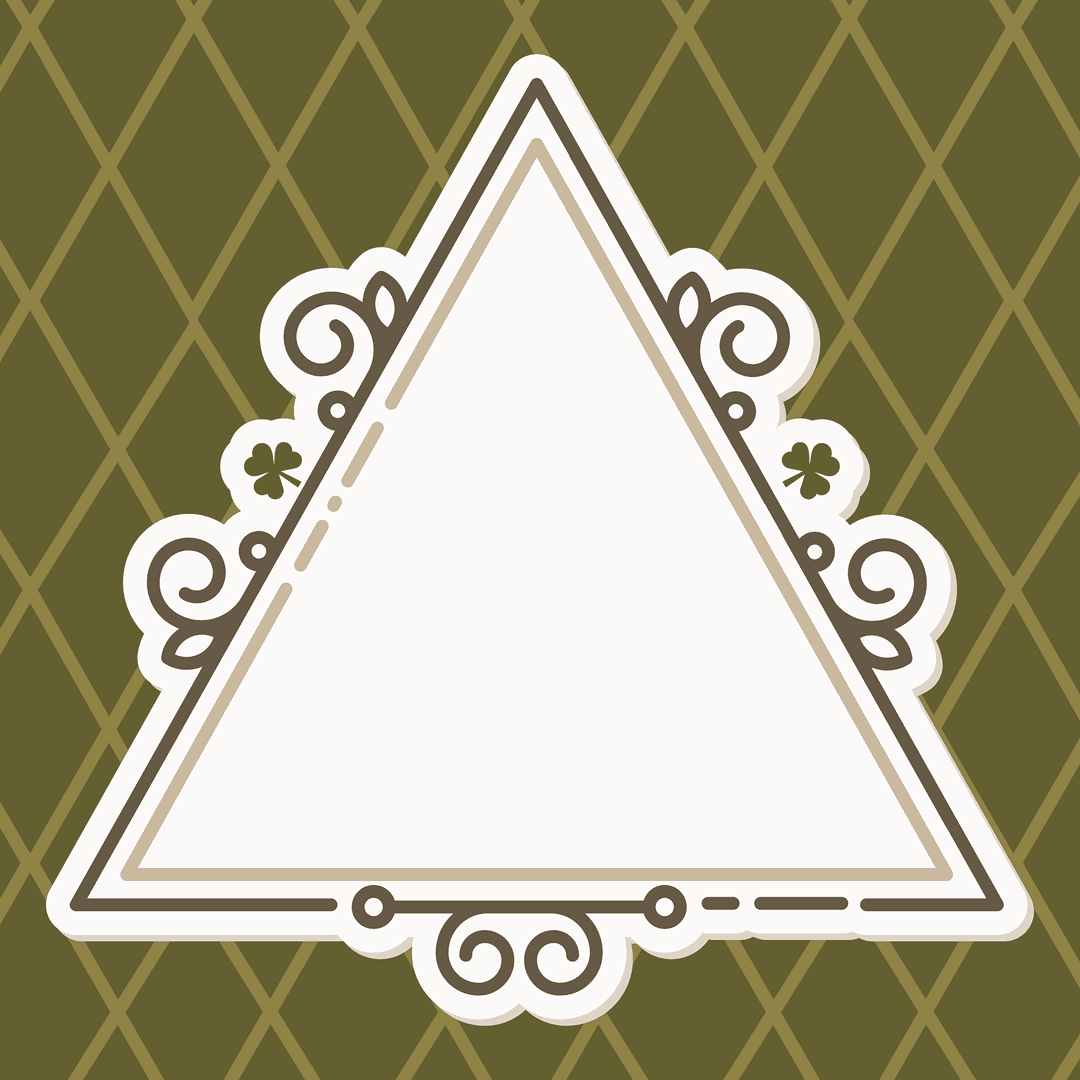 Transparent Triangle Frame on Green Background with Copy Space Vector - Download Free Stock Images Pikwizard.com