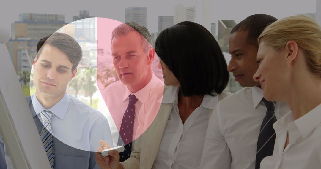 Diverse Business Team Analyzing Financial Data Concept