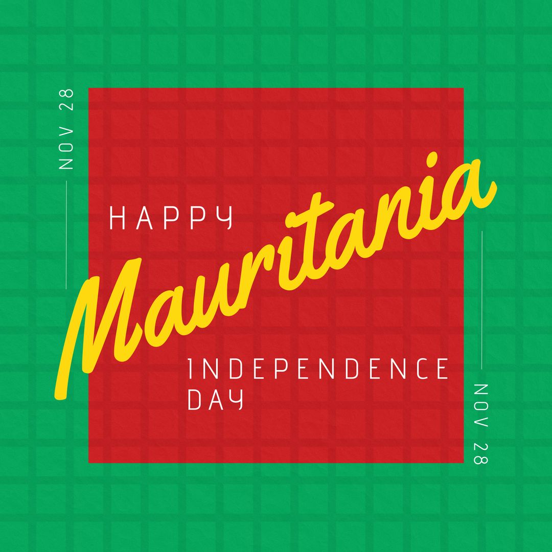 Mauritania Independence Day Celebration Poster Design