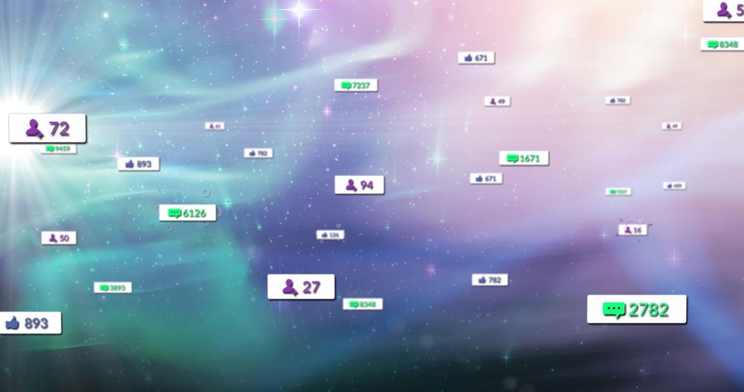 Digital-Social Media Analytics Visualization in Outer Space Theme