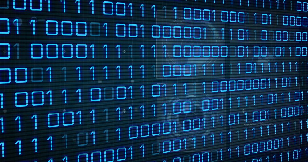 Binary Code Data Processing Digital Display - Free Images, Stock Photos and Pictures on Pikwizard.com