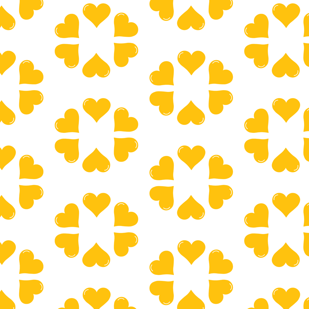 yellow heart pattern on transparent background for design projects - Download Free Stock Images Pikwizard.com