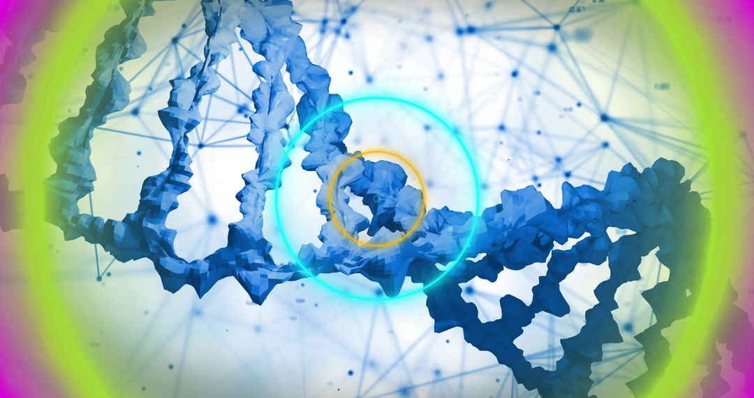 Futuristic Representation of DNA and Computational Network Connections