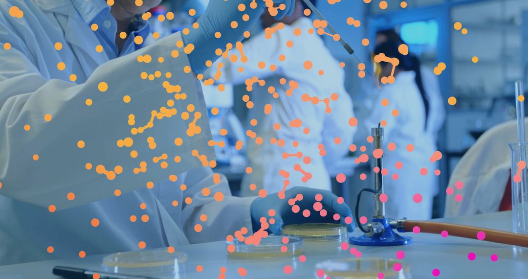 Scientist Analyzing Data in Advanced Laboratory Environment