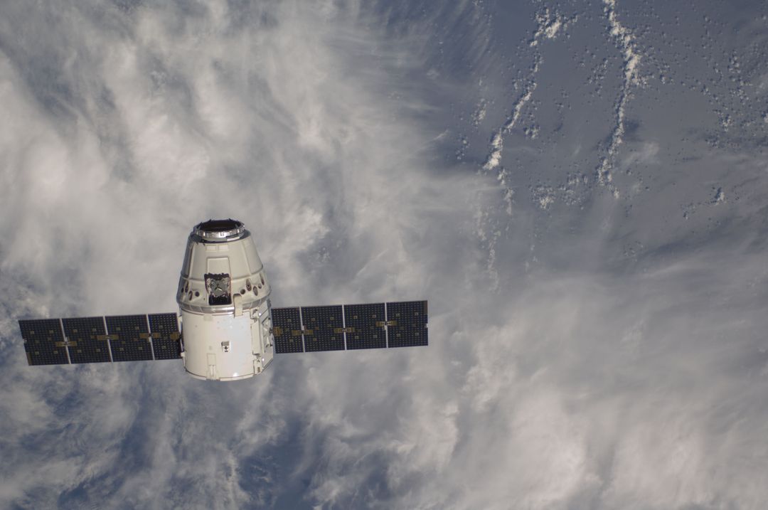 SpaceX Dragon Approaching ISS for Berthing May 25, 2012 - Free Images, Stock Photos and Pictures on Pikwizard.com