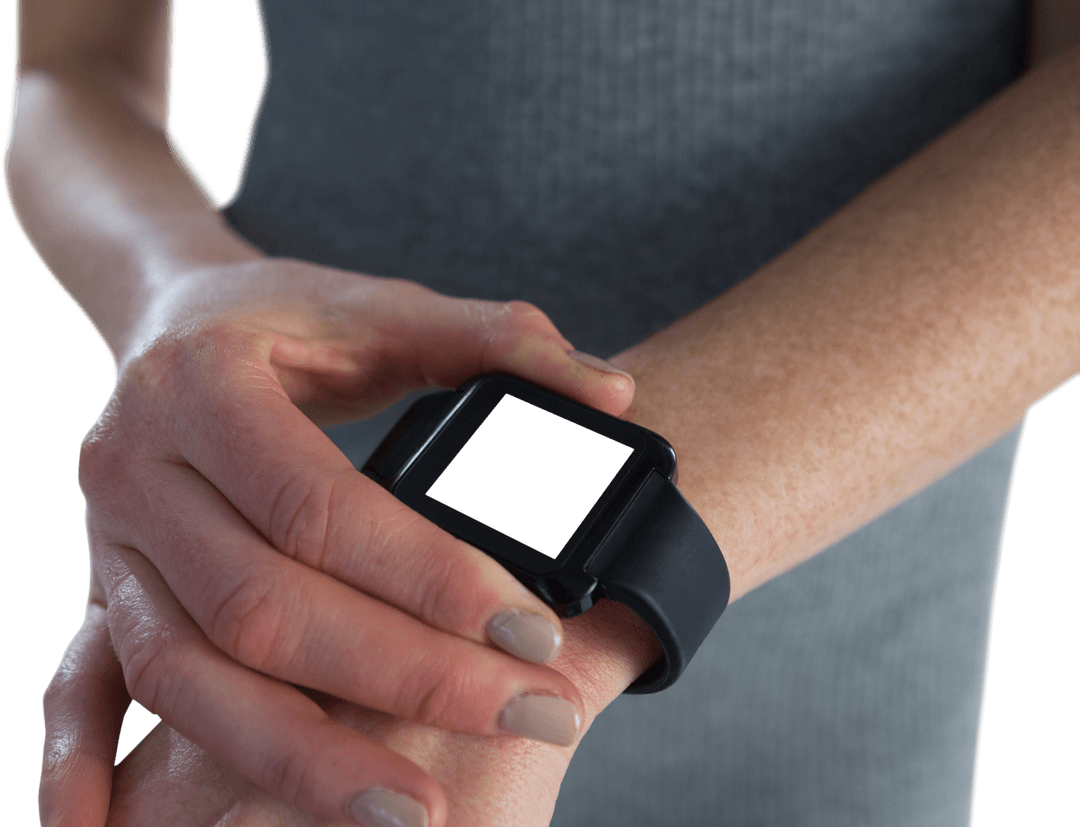 Handshake of Technology and Style: Transparent Screen Smartwatch