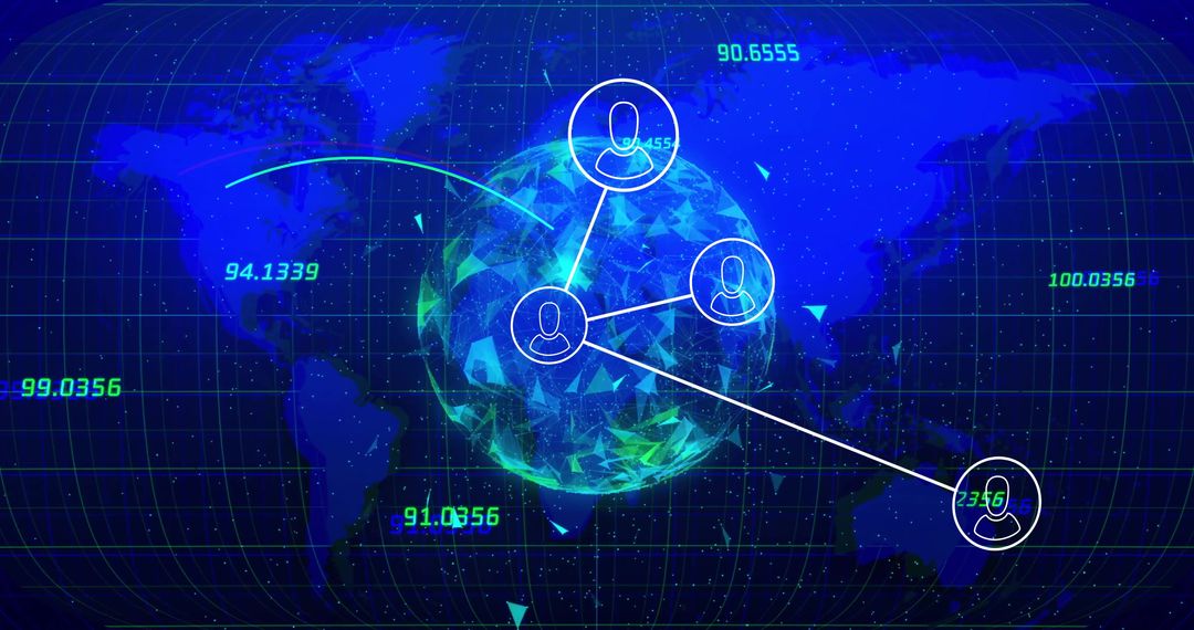 Global Network and Data Visualization with User Connections