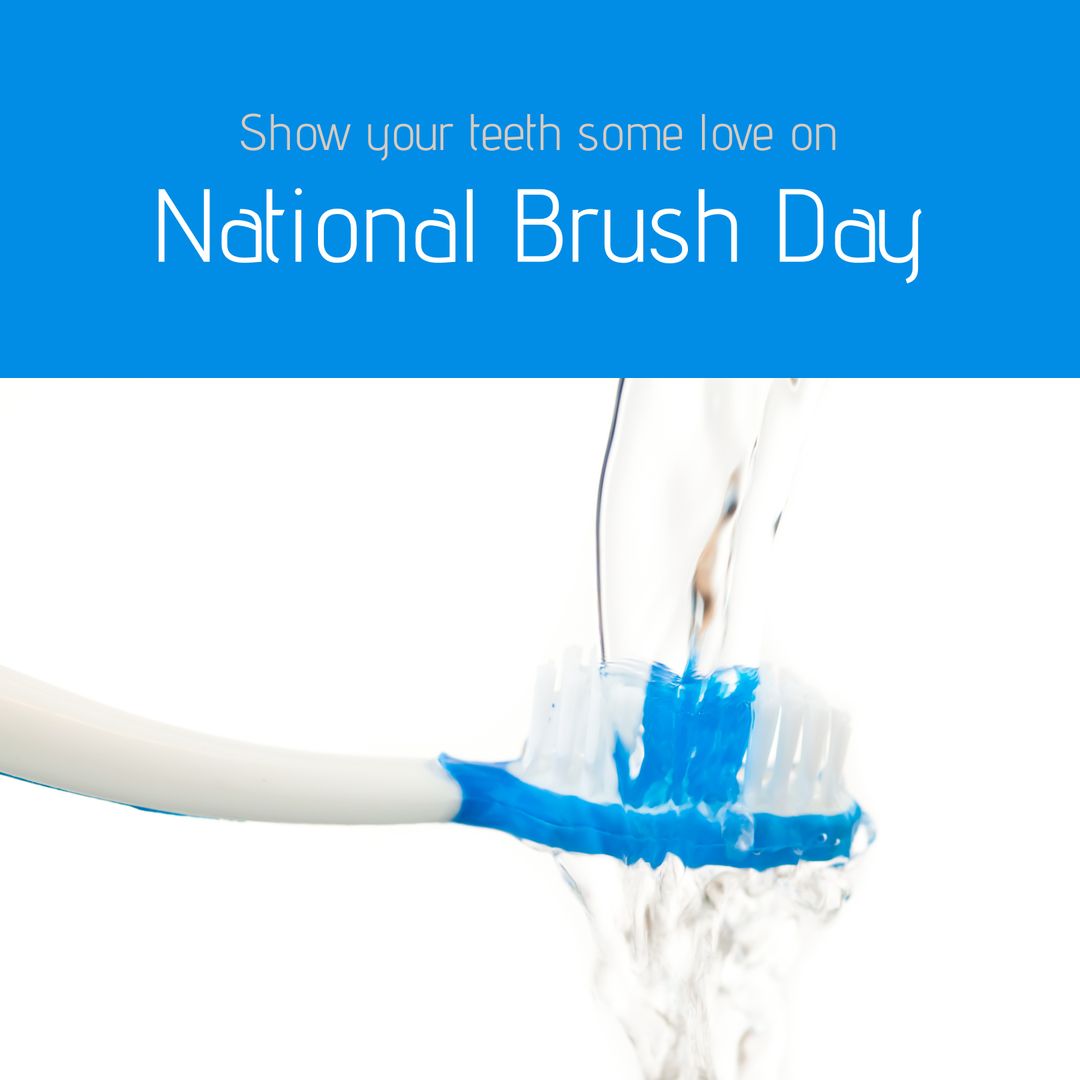 National Brush Day Dental Hygiene Campaign - Download Free Stock Templates Pikwizard.com