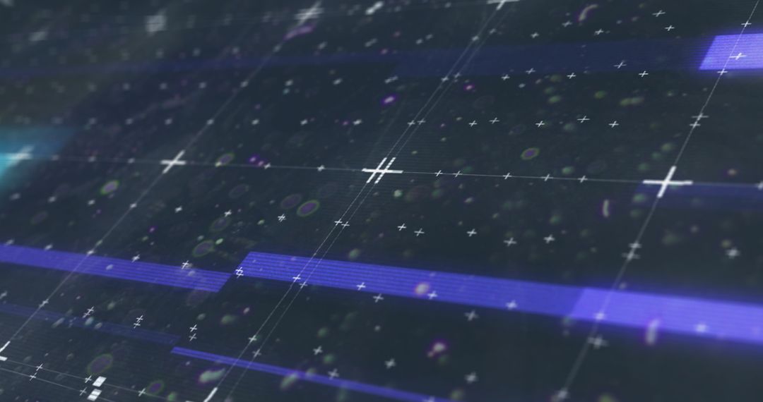 Futuristic Digital Interface with Glowing Grid and Lines - Free Images, Stock Photos and Pictures on Pikwizard.com