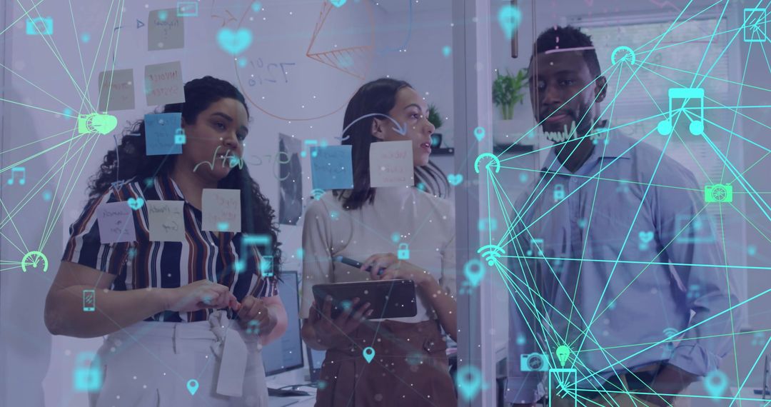 Diverse Team Brainstorming with Digital Communication Overlay