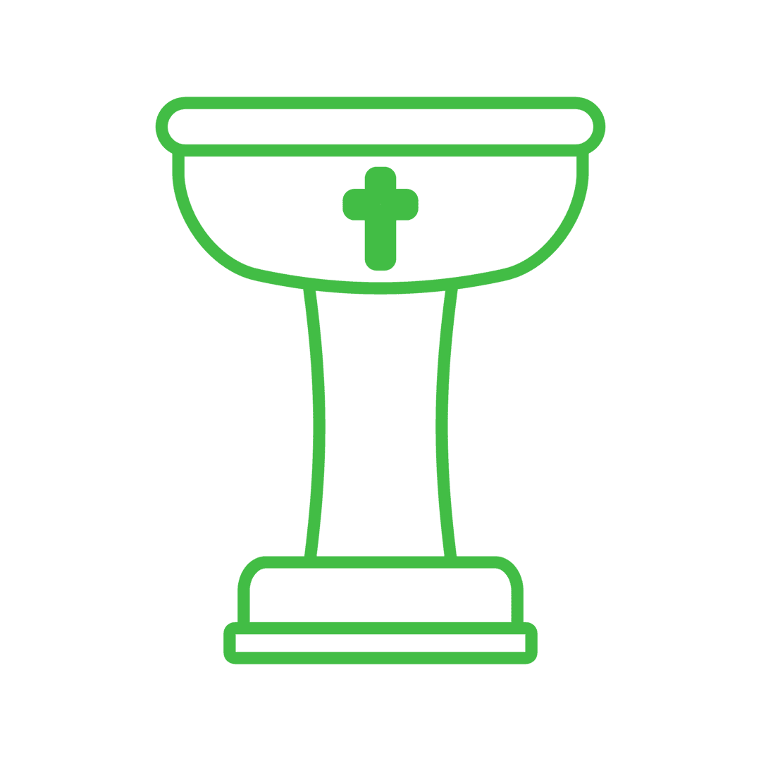 Digital Baptism Chalice Icon on Transparent Background