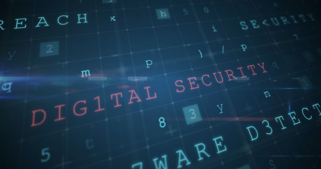 Cybersecurity Concept with Code Elements and Matrix Background - Free Images, Stock Photos and Pictures on Pikwizard.com