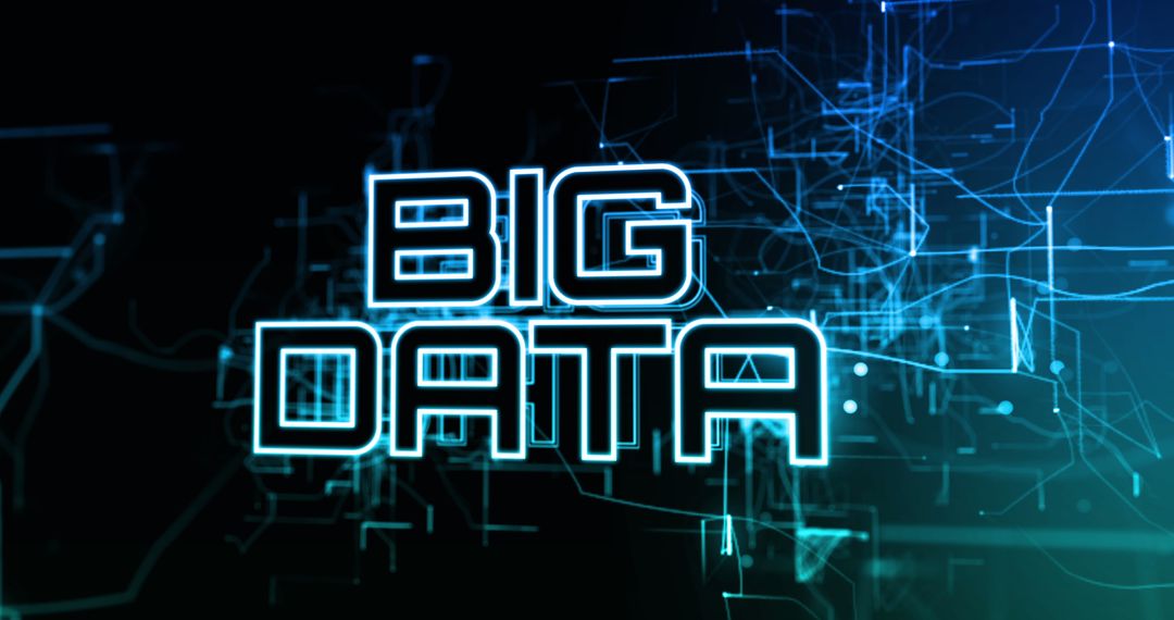 Big Data Concept with Futuristic Digital Interface Design