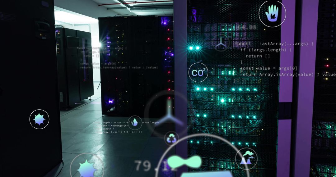 Digital Interface Over Servers Representing Global Data Processing