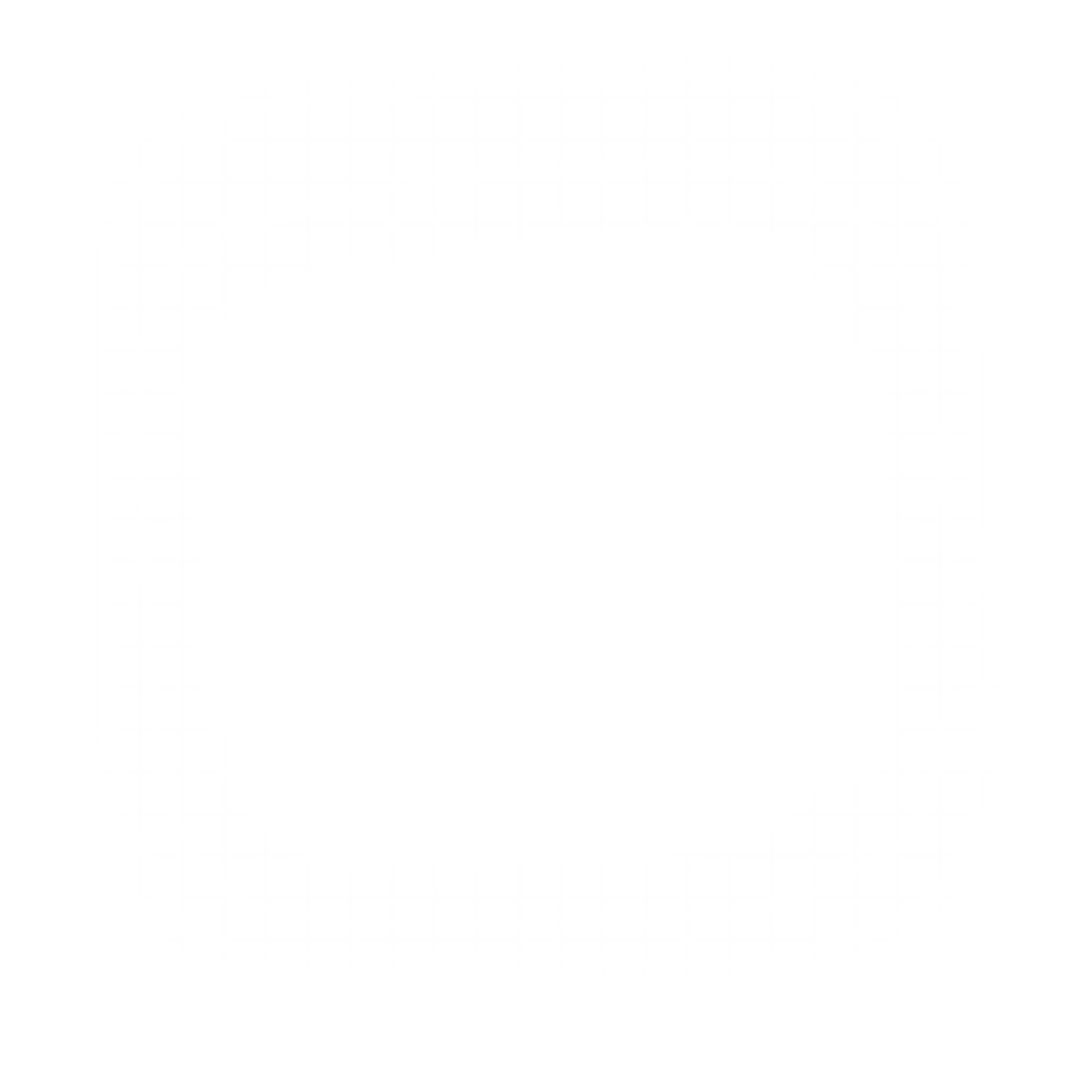 Geometric White Grid Pattern on Transparent Background