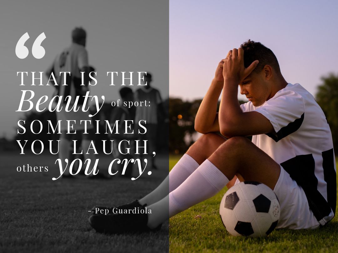 Composition of quote text over diverse football players - Download Free Stock Templates Pikwizard.com