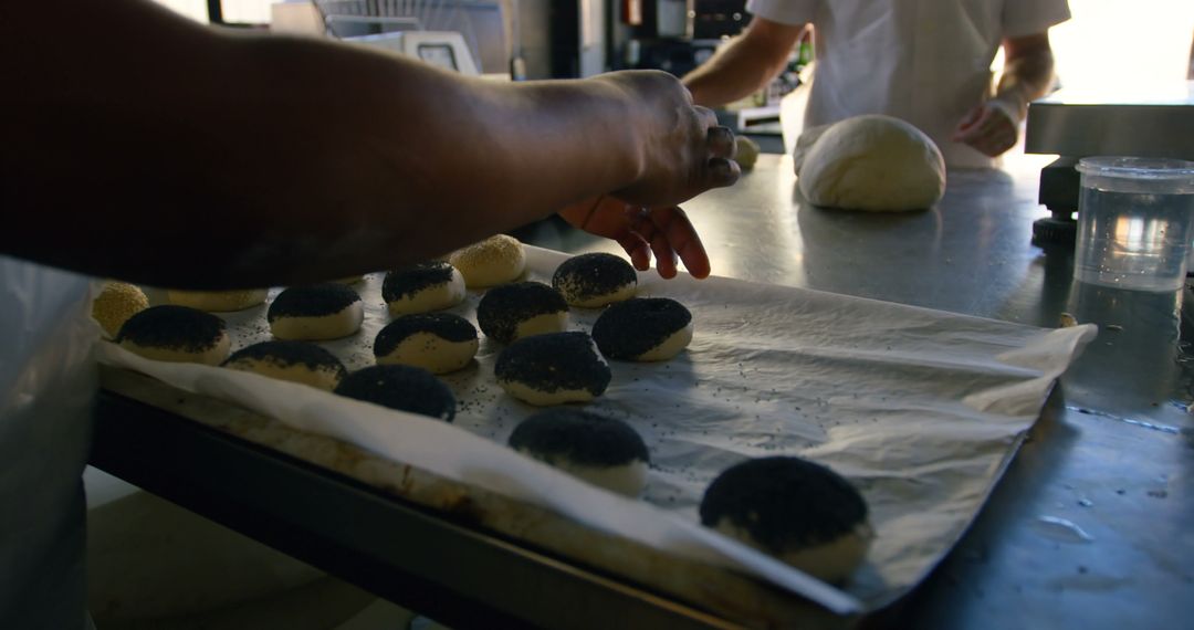 Baker Preparing Artisan Bread in Commercial Kitchen - Free Images, Stock Photos and Pictures on Pikwizard.com