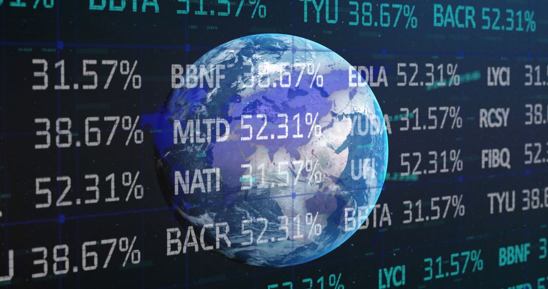 Global Financial Data Overlay on Earth Inspires Business Strategy